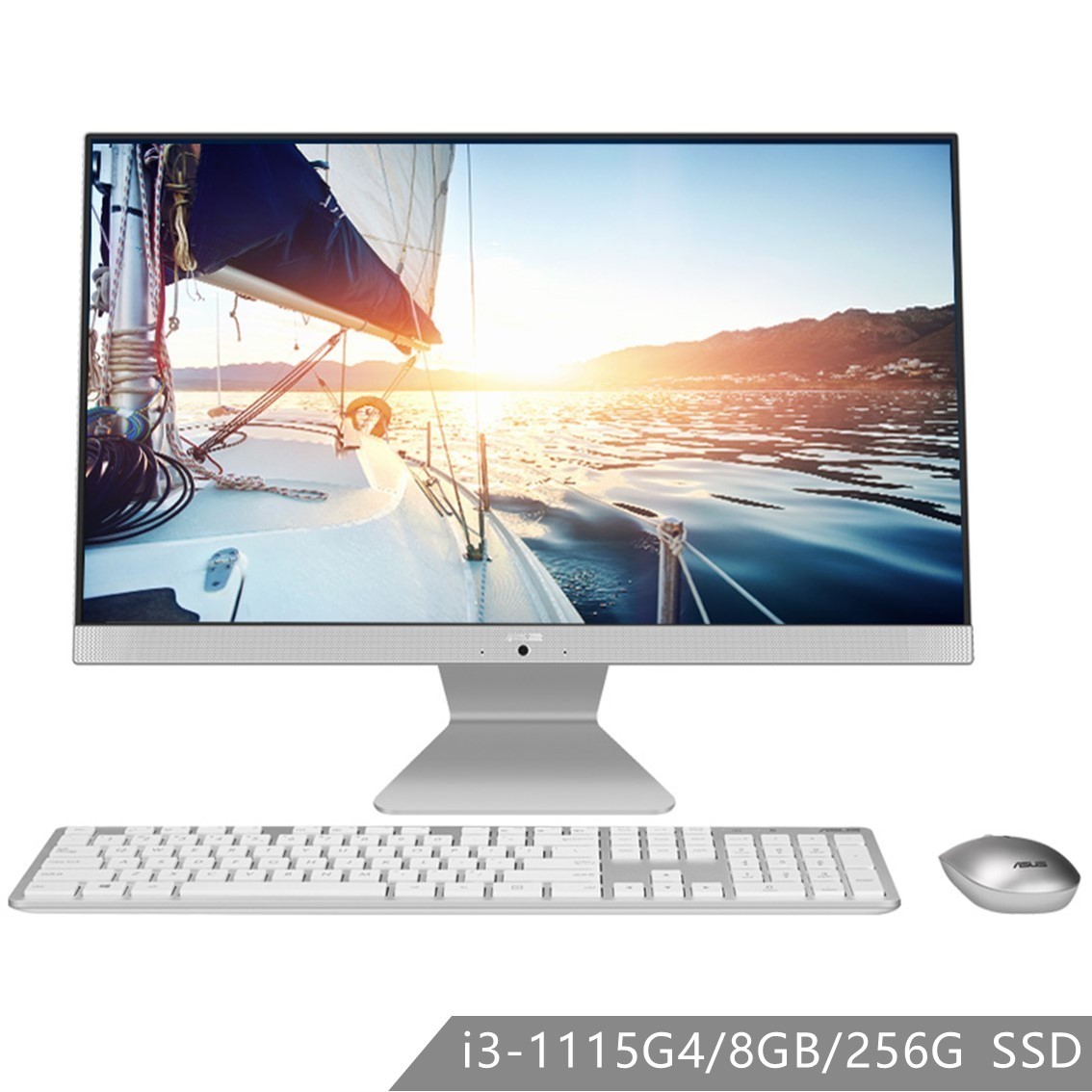 猎鹰V4 V4000 23.8英寸 家用办公一体机电脑（intel 11代i3-1115G4/ 8G/ 256G SSD）