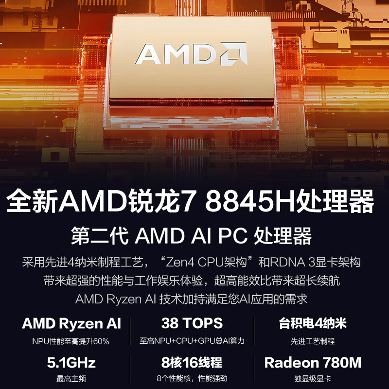 无畏Pro15 2024 锐龙R7 AI超轻薄15.6英寸商务办公笔记本电脑  (R7-8845H 16G 1T 2.8K OLED 预装正版Office)银